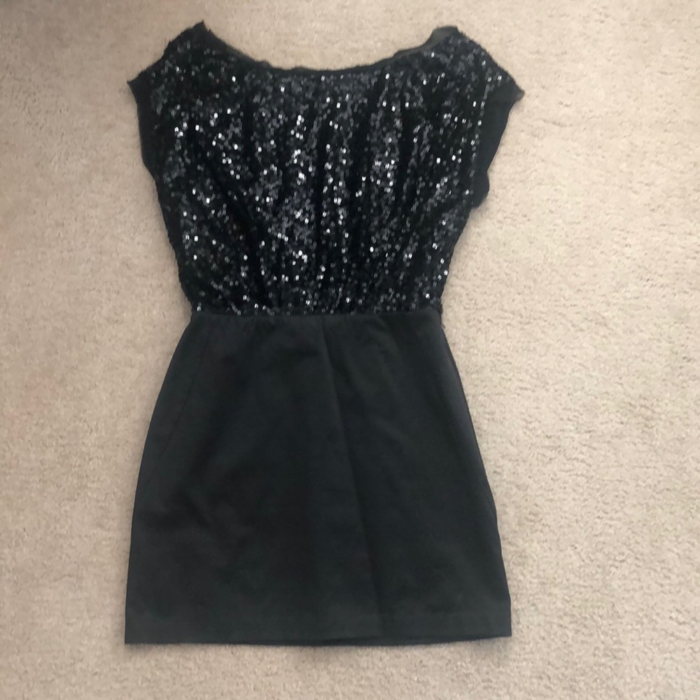 BCBGeneration black sequin cocktail dress